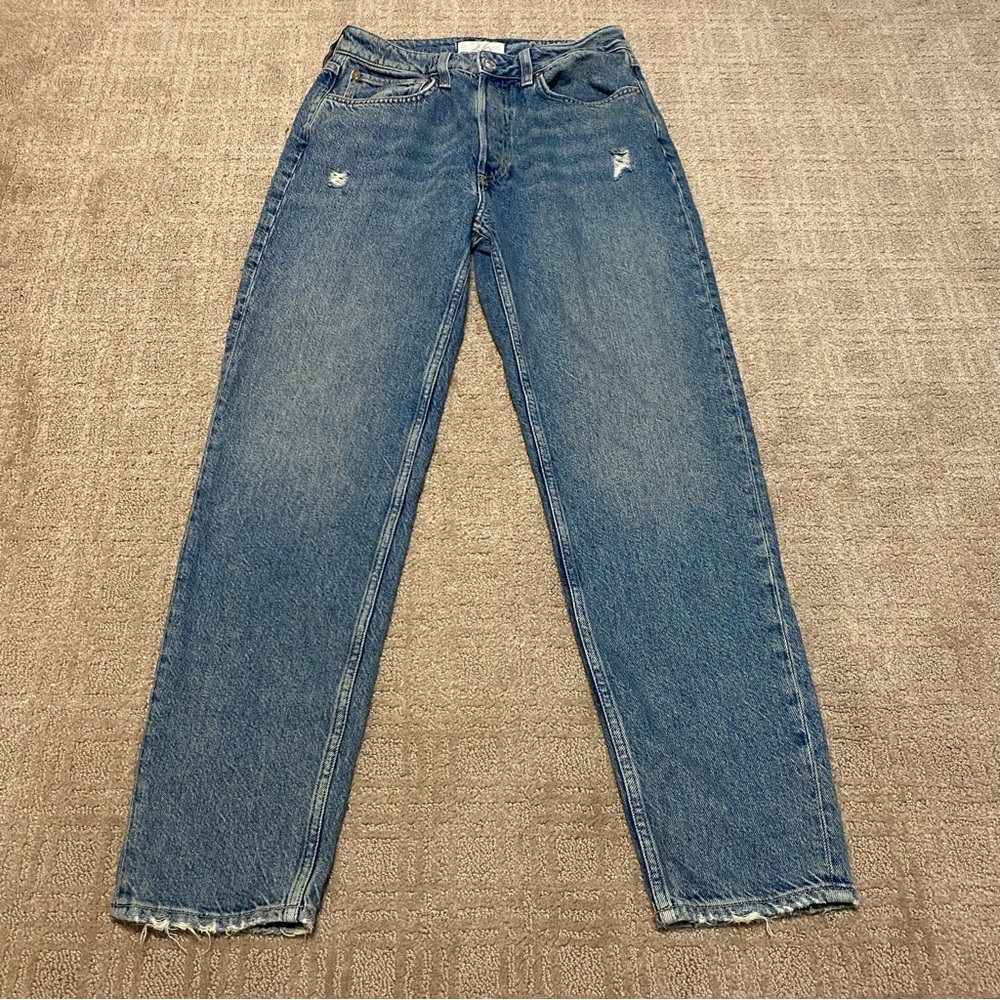 {We The Free | Free People} High Rise Ankle Length Jeans | Button Fly ~ Size 26